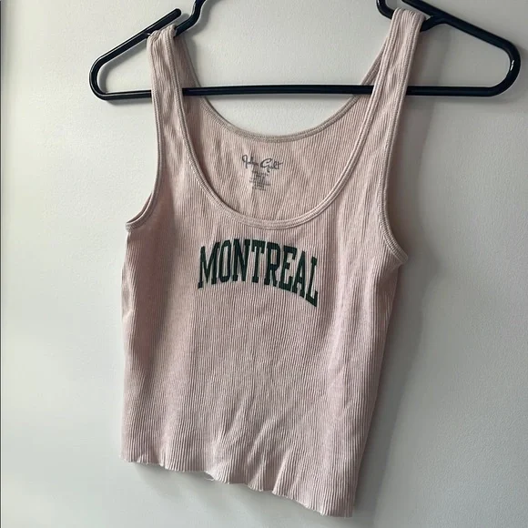 Montreal Ribbed Tank Top - Cream - Picture 1 of 2